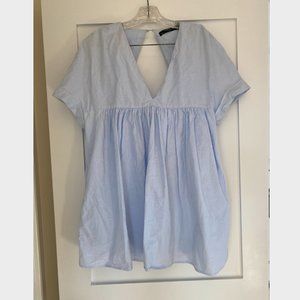 light blue babydoll dress
